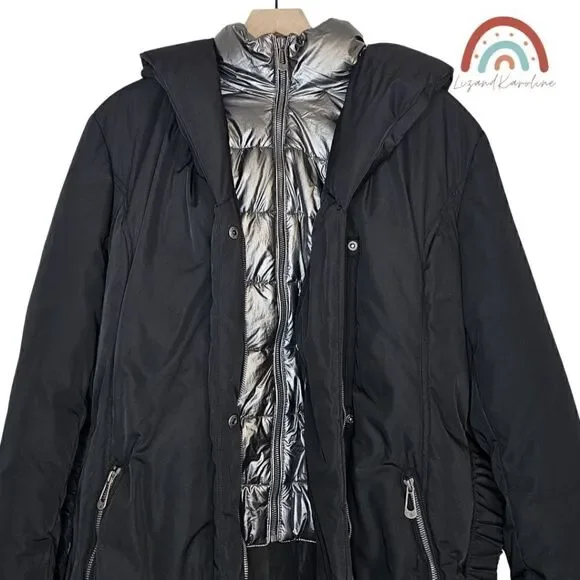 New! Noize Ariana Parka Insulated Puffer Belted Hooded Jacket NWOT - Picture 10 of 16